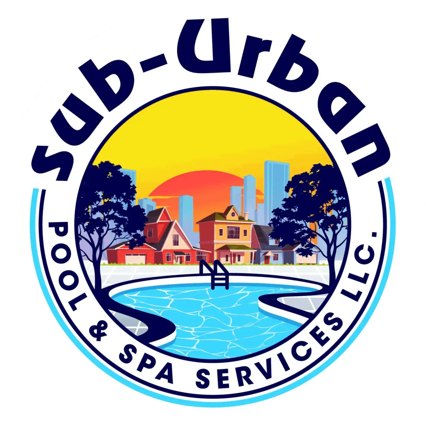 Logo for sub-Urban Pool & Spa Services LLC